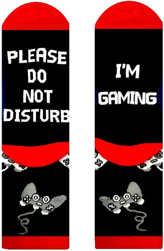 Valentines Day Gifts for Him Boyfriends,Easter Basket Stuff for Teen Boy Do Not Disturb I'M Gaming Socks