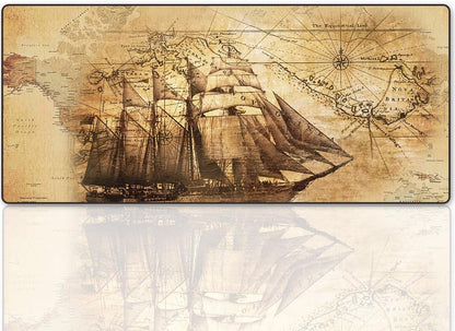 XXL Professional Large Mouse Pad & Computer Game Mouse Mat (35.4X15.7X0.1In, Boat)