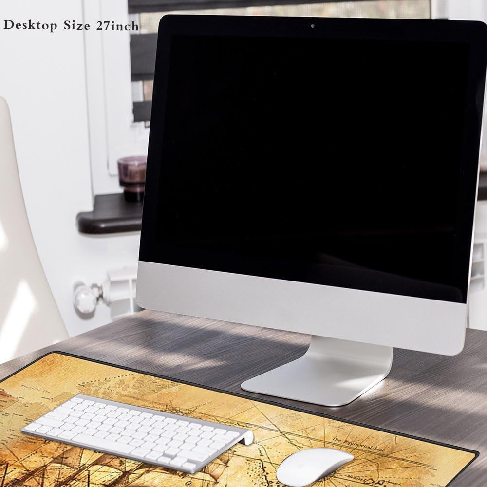 XXL Professional Large Mouse Pad & Computer Game Mouse Mat (35.4X15.7X0.1In, Boat)