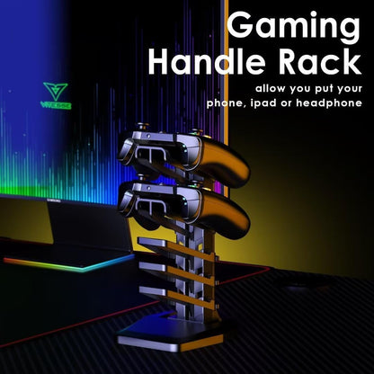 Gaming Desk 63 Inch, Ergonomic Gamer Computer Desk with Mouse Pad, PC Gaming Tables with Gaming Handle Rack, Cup Holder Headphone Hook