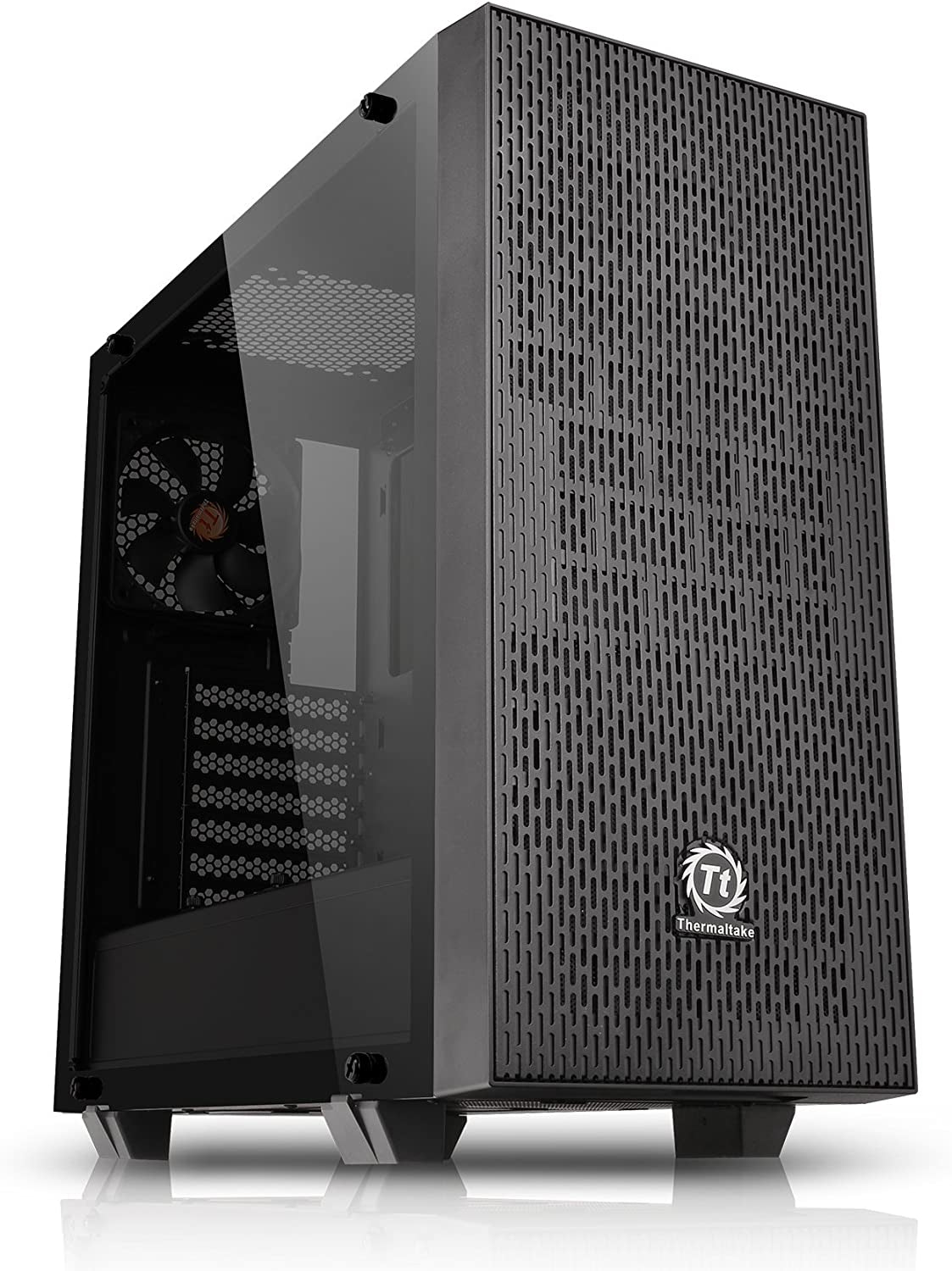 Core G21 Tempered Glass SPCC ATX Mid Tower Tt LCS Certified Gaming Computer Chassis Cases CA-1I4-00M1WN-00